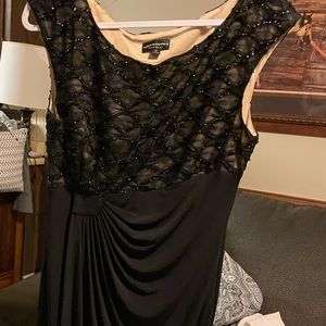 connected dress with knitted top